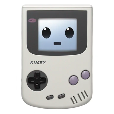 gameboy with Kirby eyes sticker