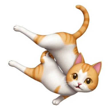 Cat doing flip sticker