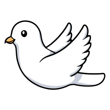 white dove sticker