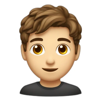 joven pelo rubio piel blanca con su cabra café sticker