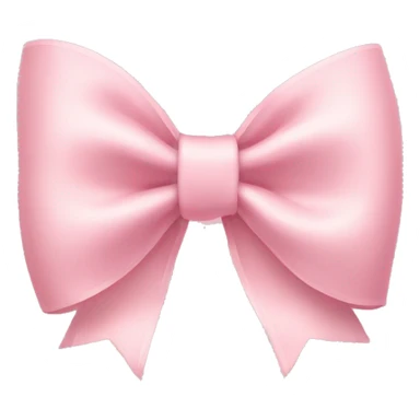 light pink bow on light pink bow sticker