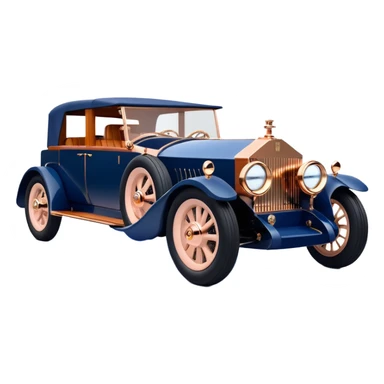 dark blue led lights hot rod nazi 1927 delicately inlaid rose gold wood barrel accents Scrooge McDuck’s chauffeur driven Rolls Royce futuristic electric plasma motors and dynamos with wide racing wheels that are strong agility advanced suspension and steering sticker