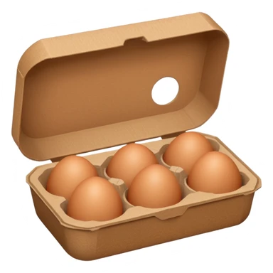 empty egg box sticker