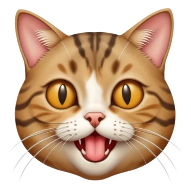 A satisfied cat licking its lips after swallowing a spider whole sticker