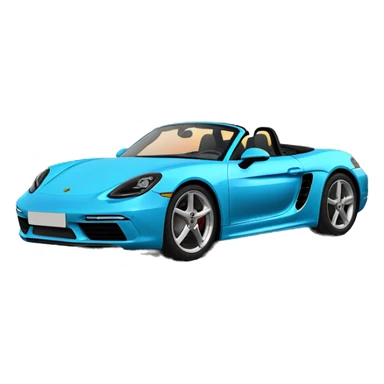 Porsche 718 boxster convertible Miami blue sticker