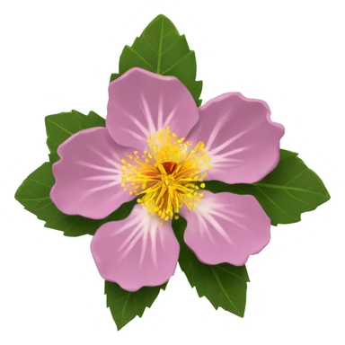 brown-eyed rock rose flower sticker