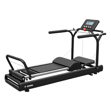 Black Pilates reformer machine  sticker
