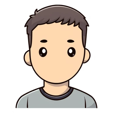 casual portrait of a man sticker