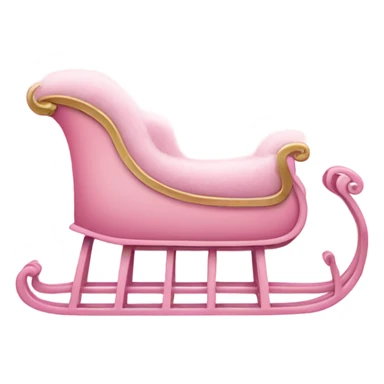 light pink sleigh sticker