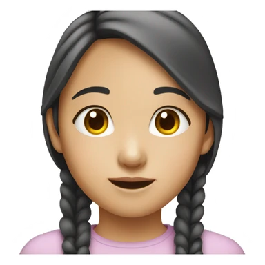 A  young  Asian  girl. sticker