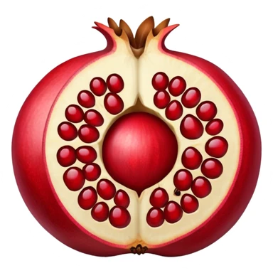Cracked open Pomegranate emoji sticker