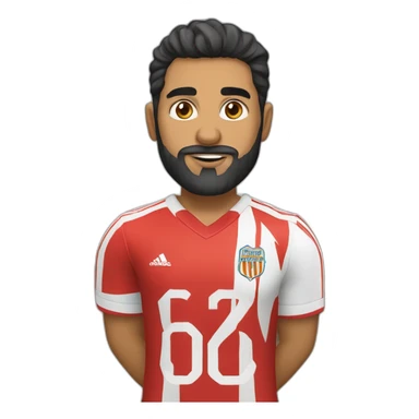 jugador de football de 34 años latino 1.67mts color blanco poca barba sticker