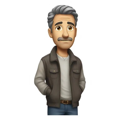 uomo che scappa sticker