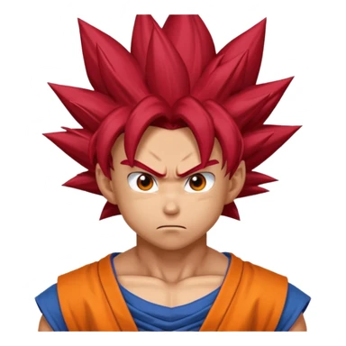 Goku super sayian god sticker