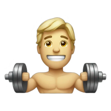 dumbells sticker