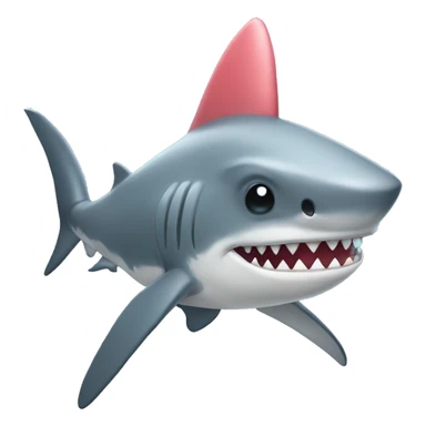 Shark wearing a tutu sticker