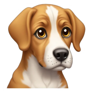Dog with puppy eyes sticker