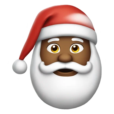 fat santa clause sticker