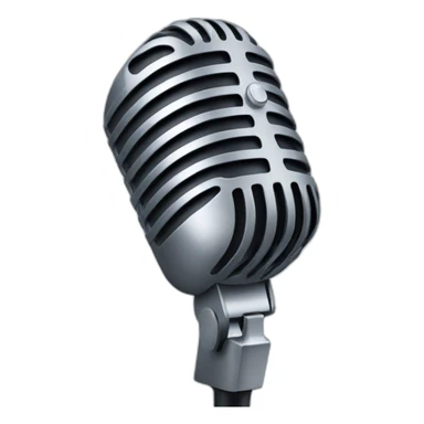 microphone with some blah blah sticker