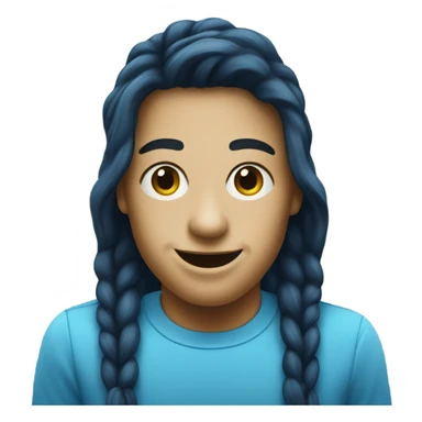 Logo Snapchat in blue  sticker