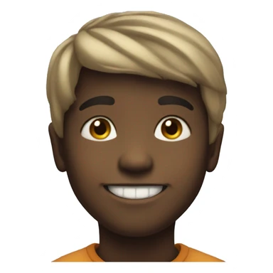 smiling boy portrait with blur sticker