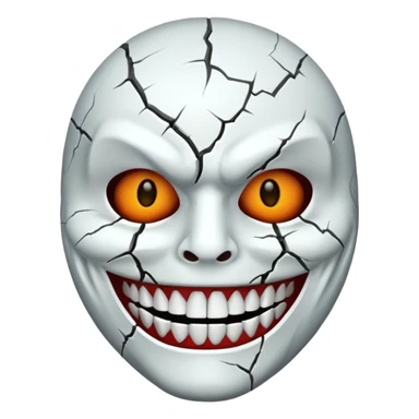 Scary halloween Mask sticker