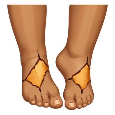 Brooken feet sticker