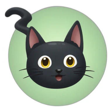 Jiji of Ghibli anime sticker