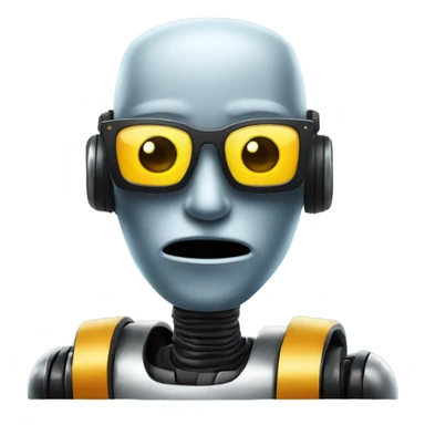 Cool Robot with Sunglasses sticker