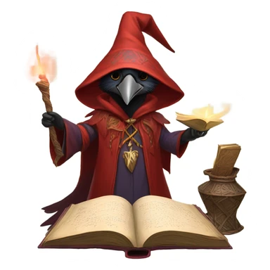 red kenku mage sticker
