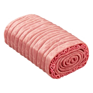 long shaped minced pork meat sticker