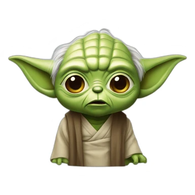 Yoda méchant sticker