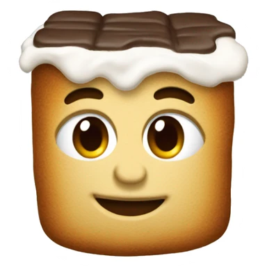 A realistic s’mores sticker