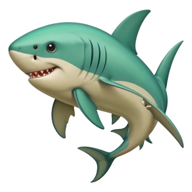 Tiburón con patas sticker