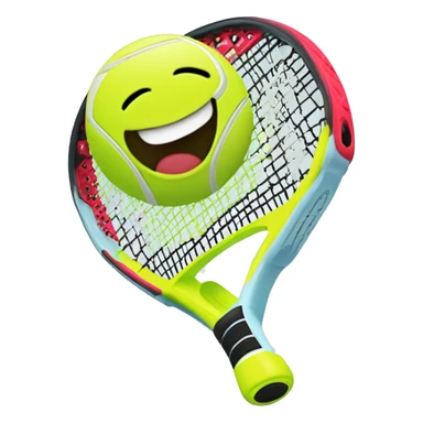 padel Tennis racket Witz a smile sticker
