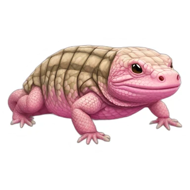 fat pink tegu lizard sticker