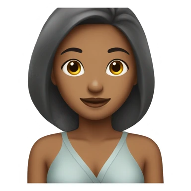 A girl in a spa sticker