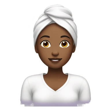 a girl doing her skincare sticker