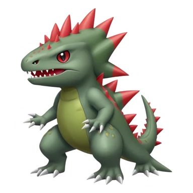 Larvitar-Axew-hybrid-Fakémon-creature (full body) sticker