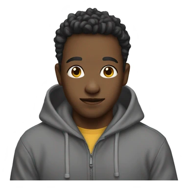 Doy wearing a hoodie  sticker