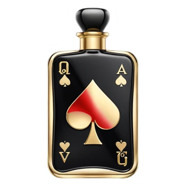 Jo Milano Unisex Game Of Spades Wildcard Parfum, hyperrealistic render, ultra detailed sticker