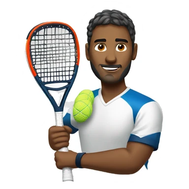jugador de padel sticker