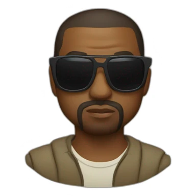 kanye west sunglasses sticker