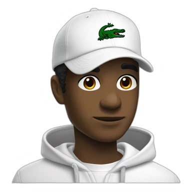 Lacoste tênis black friends with white lacoste hoodie sticker