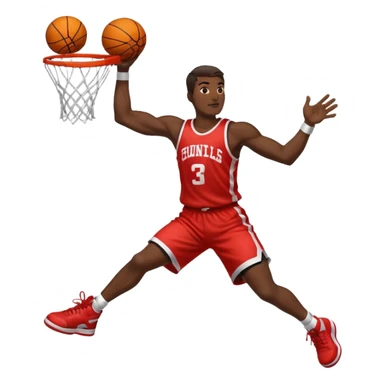 Basketball dunk sticker