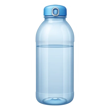 une bouteille en plastique dechet vide , bouteille d'eau sticker