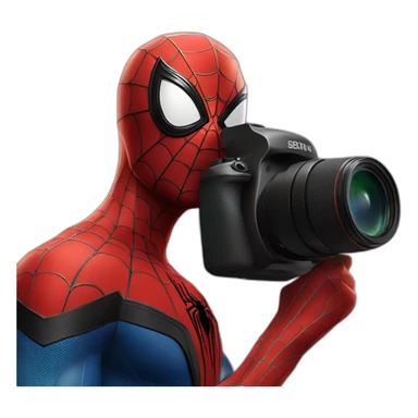 Spider-Man with a cinema camera sticker