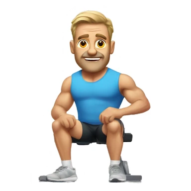 Australian dad in gym sticker
