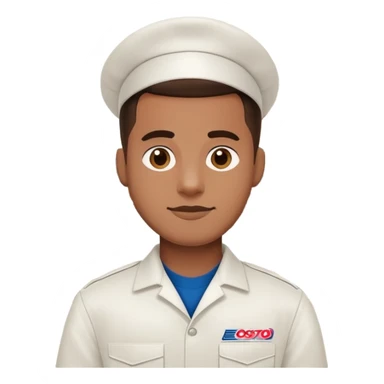 guy in a costco uniform sticker