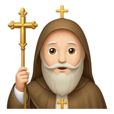 emoji prêtre catholique du moyen âge  sticker